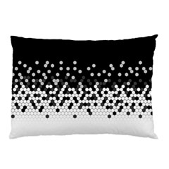 Flat Tech Camouflage Black And White Pillow Case (two Sides) by jumpercat