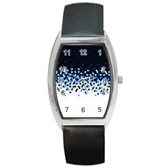 Flat Tech Camouflage Reverse Blue Barrel Style Metal Watch by jumpercat