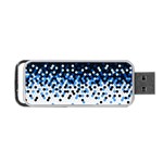 Flat Tech Camouflage Reverse Blue Portable USB Flash (Two Sides) Front