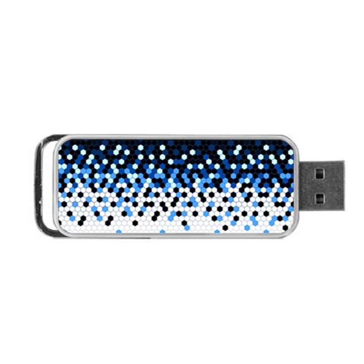 Flat Tech Camouflage Reverse Blue Portable USB Flash (Two Sides)