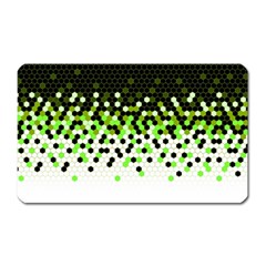 Flat Tech Camouflage Reverse Green Magnet (rectangular) by jumpercat