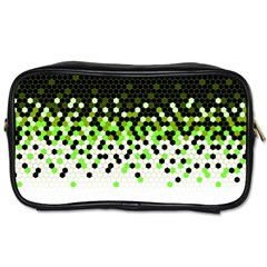 Flat Tech Camouflage Reverse Green Toiletries Bags by jumpercat