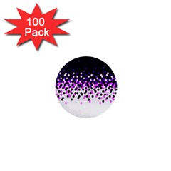 Flat Tech Camouflage Reverse Purple 1  Mini Buttons (100 Pack)  by jumpercat