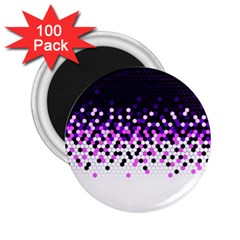 Flat Tech Camouflage Reverse Purple 2 25  Magnets (100 Pack)  by jumpercat