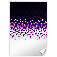 Flat Tech Camouflage Reverse Purple Canvas 12  X 18   by jumpercat