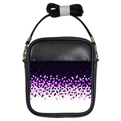 Flat Tech Camouflage Reverse Purple Girls Sling Bags by jumpercat