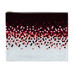 Flat Tech Camouflage Reverse Red Cosmetic Bag (xl) by jumpercat