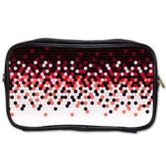 Flat Tech Camouflage Reverse Red Toiletries Bags by jumpercat