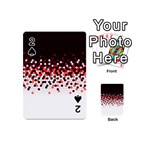 Flat Tech Camouflage Reverse Red Playing Cards 54 (Mini)  Front - Spade2