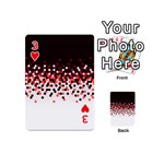 Flat Tech Camouflage Reverse Red Playing Cards 54 (Mini)  Front - Heart3