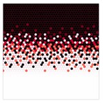 Flat Tech Camouflage Reverse Red Large Satin Scarf (Square) Front