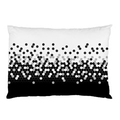 Flat Tech Camouflage White And Black Pillow Case (two Sides) by jumpercat