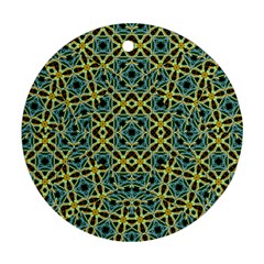 Arabesque Seamless Pattern Ornament (round) by dflcprints