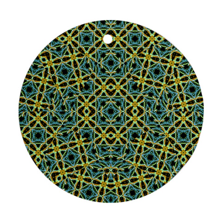 Arabesque Seamless Pattern Ornament (Round)