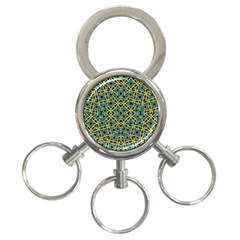 Arabesque Seamless Pattern 3-ring Key Chains by dflcprints