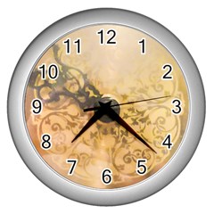 Old Wall Clock Vintage Style Photo Wall Clocks (silver)  by dflcprints