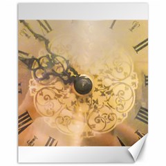 Old Wall Clock Vintage Style Photo Canvas 11  X 14   by dflcprints