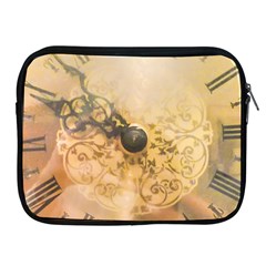 Old Wall Clock Vintage Style Photo Apple Ipad 2/3/4 Zipper Cases by dflcprints