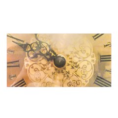 Old Wall Clock Vintage Style Photo Satin Wrap by dflcprints