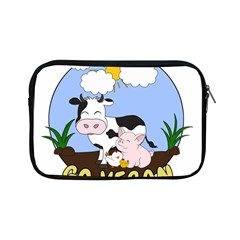 Friends Not Food - Cute Pig And Chicken Apple Ipad Mini Zipper Cases by Valentinaart