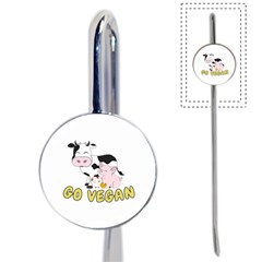 Friends Not Food - Cute Pig And Chicken Book Mark by Valentinaart