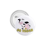 Friends Not Food - Cute Pig and Chicken 1.75  Buttons Front