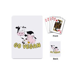 Friends Not Food - Cute Pig And Chicken Playing Cards (mini) 