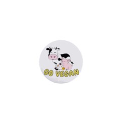 Friends Not Food - Cute Cow, Pig And Chicken 1  Mini Magnets by Valentinaart