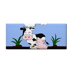 Friends Not Food - Cute Cow, Pig And Chicken Cosmetic Storage Cases by Valentinaart