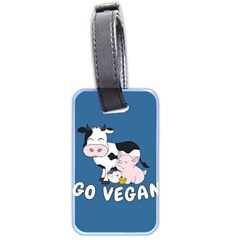 Friends Not Food - Cute Cow, Pig And Chicken Luggage Tags (two Sides)