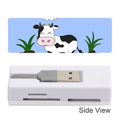 Friends Not Food - Cute Cow Memory Card Reader (stick)  by Valentinaart