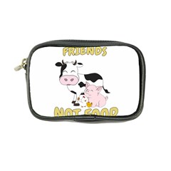 Friends Not Food - Cute Cow, Pig And Chicken Coin Purse by Valentinaart