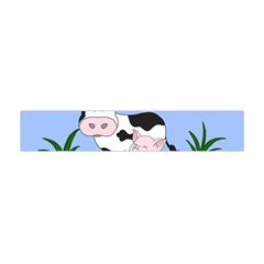 Friends Not Food - Cute Cow, Pig And Chicken Flano Scarf (mini) by Valentinaart
