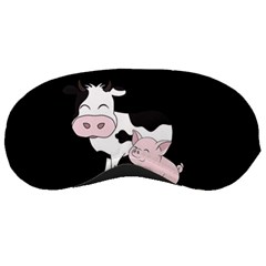 Friends Not Food - Cute Cow, Pig And Chicken Sleeping Masks by Valentinaart