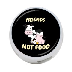 Friends Not Food - Cute Cow, Pig And Chicken 4-port Usb Hub (one Side) by Valentinaart