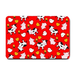 The Farm Pattern Small Doormat  by Valentinaart