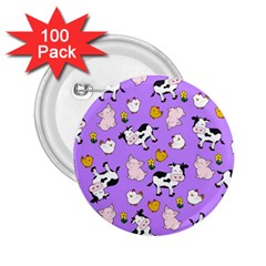 The Farm Pattern 2 25  Buttons (100 Pack)  by Valentinaart