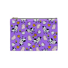 The Farm Pattern Cosmetic Bag (medium)  by Valentinaart