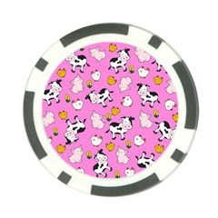 The Farm Pattern Poker Chip Card Guard by Valentinaart