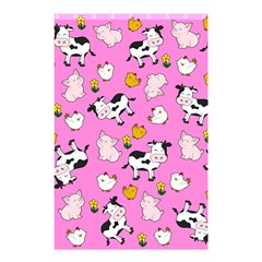 The Farm Pattern Shower Curtain 48  X 72  (small)  by Valentinaart