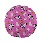 The Farm Pattern Standard 15  Premium Round Cushions Front