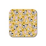 The Farm Pattern Rubber Square Coaster (4 pack)  Front
