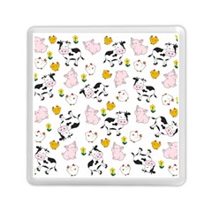 The Farm Pattern Memory Card Reader (square)  by Valentinaart