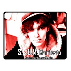 Valerie Solanas Fleece Blanket (small) by Valentinaart