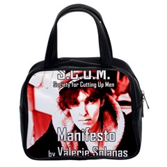 Valerie Solanas Classic Handbags (2 Sides) by Valentinaart