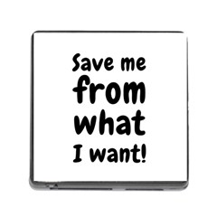 Save Me From What I Want Memory Card Reader (square) by Valentinaart