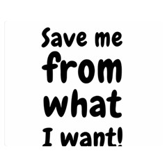 Save Me From What I Want Double Sided Flano Blanket (medium)  by Valentinaart