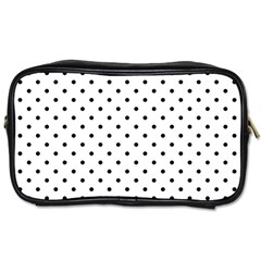 White Polka Dots Toiletries Bags 2-side