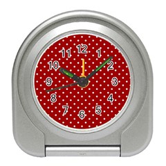 Red Polka Dots Travel Alarm Clocks by jumpercat