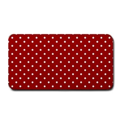 Red Polka Dots Medium Bar Mats by jumpercat